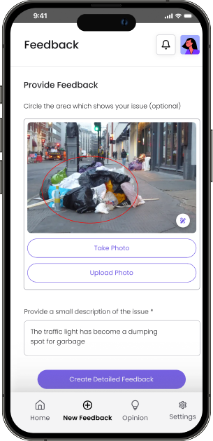 Urbanora App Interface